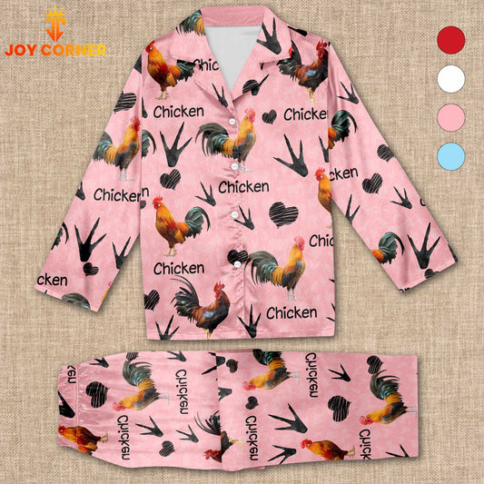 Joycorners Chicken Cattle Pattern 3D Pajamas