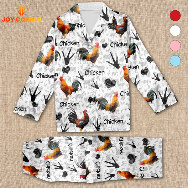 Joycorners Chicken Cattle Pattern 3D Pajamas