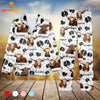 Joycorners Texas Longhorn Pattern 3D Pajamas