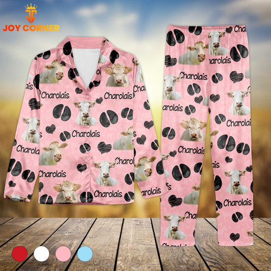 Joycorners Charolais Pattern 3D Pajamas