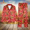 Joycorners Highland Cattle Christmas Pattern 3D Pajamas