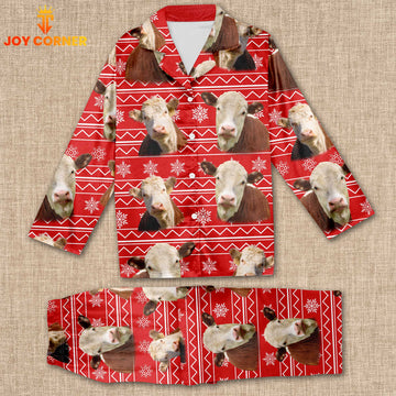 Joycorners Hereford Christmas Pattern 3D Pajamas