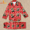 Joycorners Brown Swiss Christmas Pattern 3D Pajamas