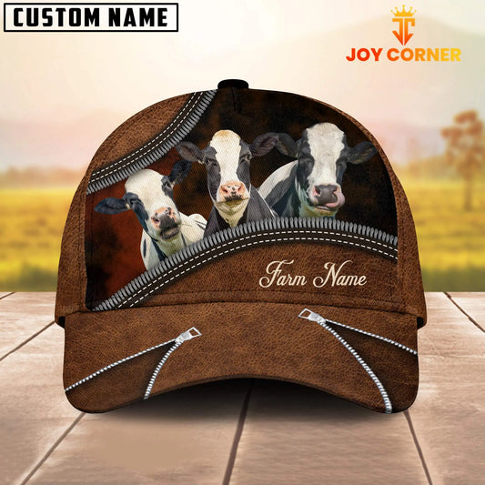 Joycorners Happiness Holstein Customized Farm Name 3D Classic Cap