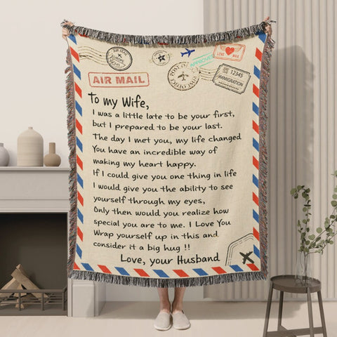 Joycorner Letter From Husband To Wife 3D Printed Blanket