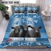 Joycorners Black Angus Customized Name Glittering Bedding set