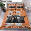 Joycorners Black Angus Customized Name Glittering Bedding set