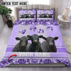 Joycorners Black Angus Customized Name Glittering Bedding set