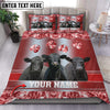 Joycorners Black Angus Customized Name Glittering Bedding set