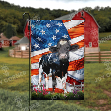 Joycorners Holstein Cattle US Flag Farming 3D Flag