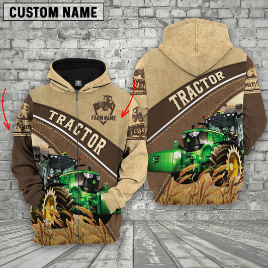 Joycorners Farm Custom Name Tractor 3D Printed Hoodie