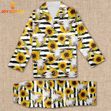 Joycorners Sheep With Sun Flower Pattern 3D Pajamas