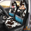 Joycorners Black Angus Pattern Customized Name Dairy Cow Car Seat Cover Set