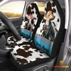 Joycorners Holstein Pattern Customized Name Dairy Cow Car Seat Cover Set