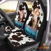 Joycorners Hereford Pattern Customized Name Dairy Cow Car Seat Cover Set