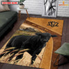 Joycorners Personalized Black Angus In Field Farmhouse Rug