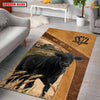 Joycorners Personalized Black Angus In Field Farmhouse Rug