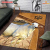 Joycorners Personalized Brahman In Field Farmhouse Rug