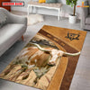 Joycorners Personalized Texas Longhorn In Field Farmhouse Rug