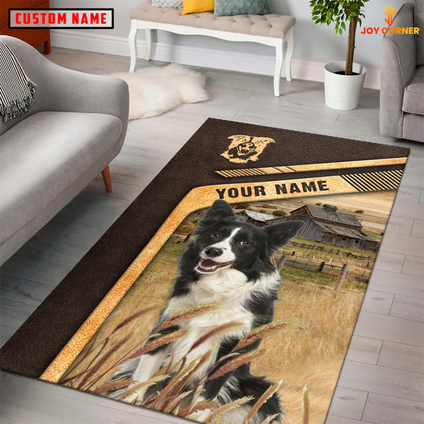 Joycorners Personalized Name Border Collie On The Meadow Rug
