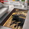 Joycorners Personalized Name Black Angus On The Meadow Rug