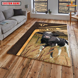 Joycorners Personalized Name Holstein On The Meadow Rug