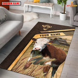 Joycorners Personalized Name Hereford On The Meadow Rug