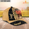 Joycorners Custom Name Swedish Red Cattle 3D Cap