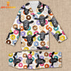 Joycorners Black Angus Cattle Cattle Cookies Pattern 3D Pajamas