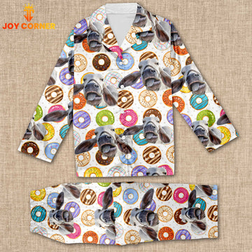 Joycorners Brahman Cattle Cattle Cookies Pattern 3D Pajamas