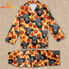 Joycorners Black Angus Cattle Cattle Tie Dye Pattern 3D Pajamas