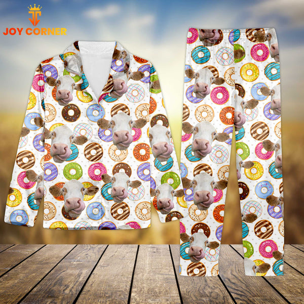 Joycorners Simmental Cookies Pattern 3D Pajamas
