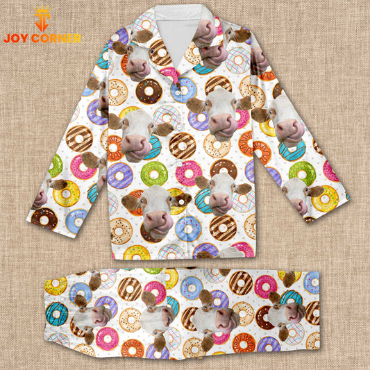 Joycorners Simmental Cookies Pattern 3D Pajamas