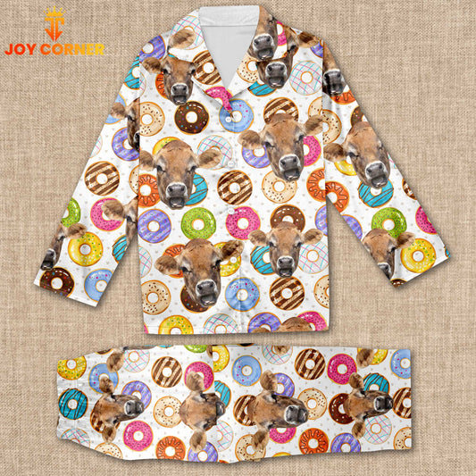 Joycorners Jersey Cookies Pattern 3D Pajamas