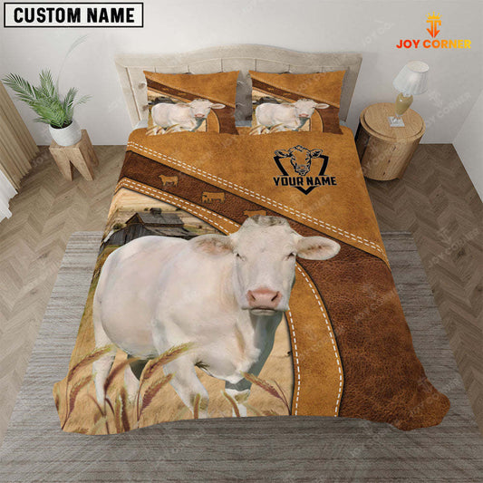 Joycorners Charolais Cattle Customized Bedding Set T1