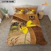 Joy Corners Honey Bee Pattern Customized Name 3D Bedding Set