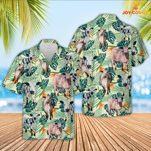 Joy Corners Speakle Park Green Pattern 3D Hawaiian Shirt