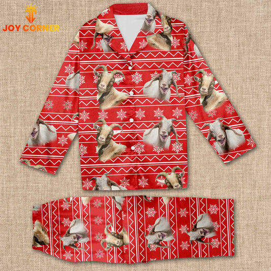 Joycorners Goat Christmas Pattern 3D Pajamas