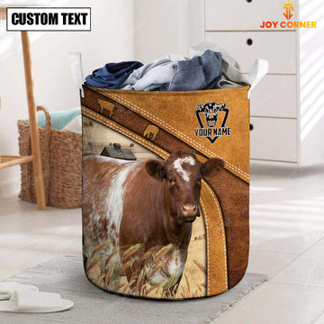 Joycorners Shorthorn Cattle Brown  Custom Name  Basket