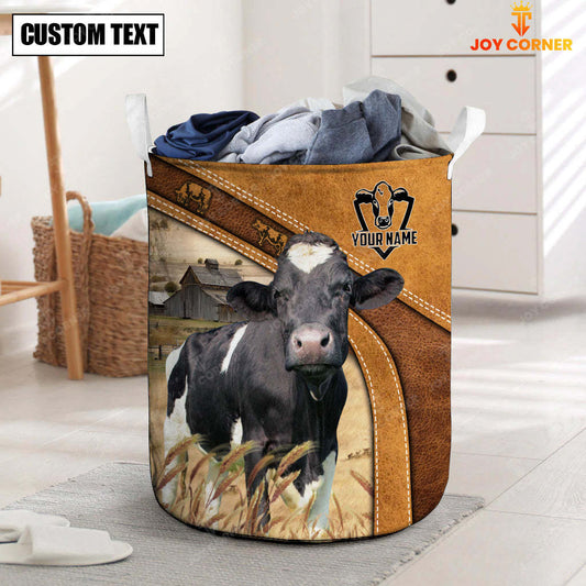 Joycorners  Holstein Cattle Brown  Custom Name  Basket