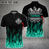 Joycorners Mechanic And Fire Custom Name Multi Color Printed 3D Shirt