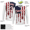 Joycorners Personalized Text US Flag Fishing 3D Long Sleeve Shirt