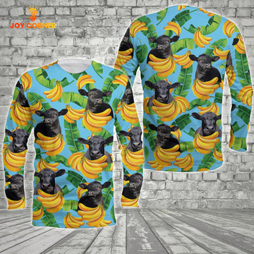 Joycorners Black Angus Banana Long Sleeve Shirt