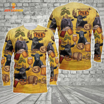 Joycorners Black Angus Drink Beer Long Sleeve Shirt