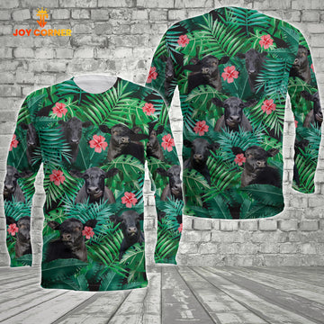 Joycorners Black Angus Leaf Long Sleeve Shirt