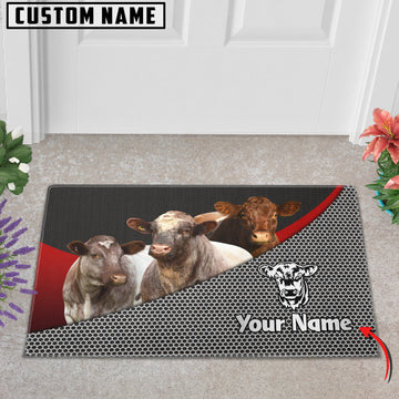 Joycorners Shorthorn Metal Pattern Doormat