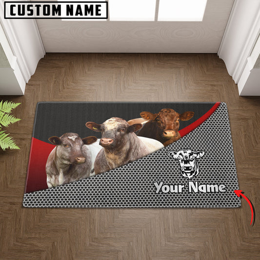 Joycorners Shorthorn Metal Pattern Doormat