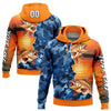 Joycorners Personalized Name Orange Camo-Black 3D Trout Fishing 3D Hoodie