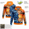 Joycorners Personalized Name Orange Camo-Black 3D Trout Fishing 3D Hoodie