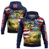 Joycorners Personalized Name US Flag And Smallmouth Bass Fishing US Flag 3D Hoodie